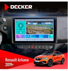 Штатна магнітола Renault Arkana, Duster 2019 Decker D10-009 4x64, DSP, 4G, 2k