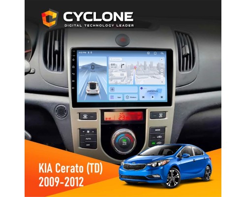 Штатна магнітола KIA Cerato (TD) 2009-2012 Climate Cyclone C9-012 4x64 DSP 4G 