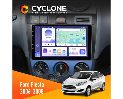 Штатна магнітола Ford Fiesta 2006-2008 Cyclone C9-011 4x64, DSP 