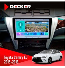Штатна магнітола Toyota Camry 2015-2018 Decker D10-009 4x64, DSP, 4G, 2k