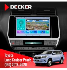 Штатна магнітола Toyota Land Cruiser Prado 150 2017-2020 Decker D10-009 4x64, DSP, 4G, 2k