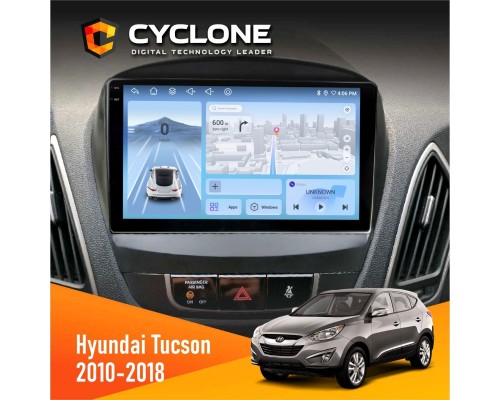 Штатна магнітола Hyundai Tucson 2010-2018 Cyclone C9-012 4x64 DSP 4G 
