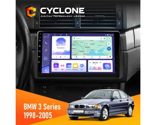 Штатна магнітола BMW 3 Series (E46) 1998-2005 Радіо модуль Cyclone C9-011 4x64, DSP 