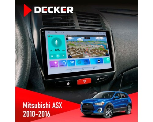 Штатна магнітола Mitsubishi ASX 2010-2016 Decker D10-009 4x64, DSP, 4G, 2k 