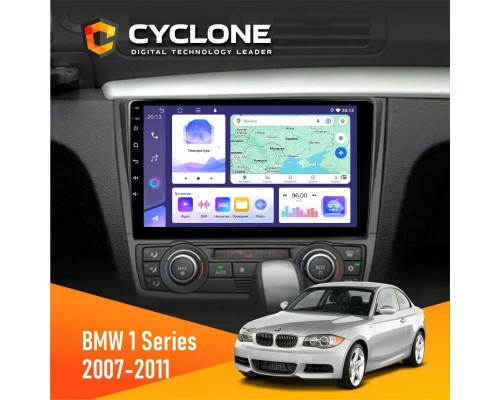 Штатна магнітола BMW 1 Series 2007-2011 Climate Cyclone C9-011 4x64, DSP 