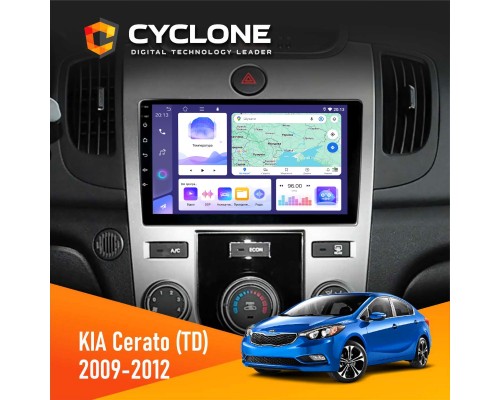 Штатна магнітола KIA Cerato (TD) 2009-2012 Cyclone C9-011 4x64, DSP 