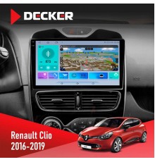 Штатна магнітола Renault Clio 2016-2019 Decker D10-009 4x64, DSP, 4G, 2k