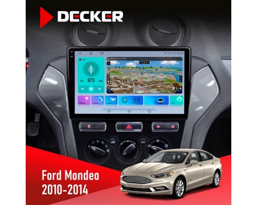 Штатна магнітола Ford Mondeo 2010-2014 Decker D10-009 4x64, DSP, 4G, 2k 