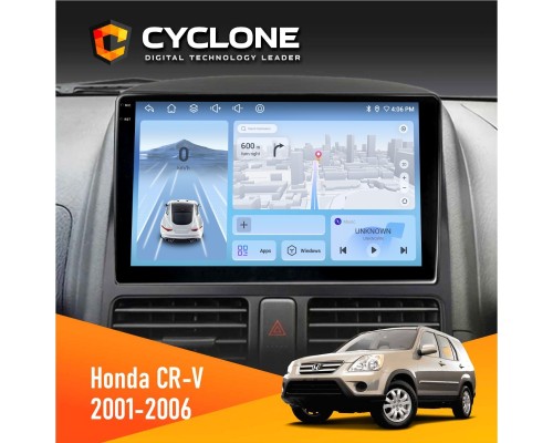 Штатна магнітола Honda CR-V 2001-2006 Cyclone C9-012 4x64 DSP 4G 