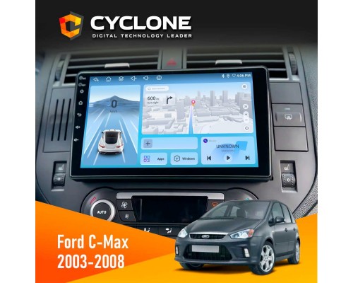 Штатна магнітола Ford C-Max 2003-2008 Cyclone C9-012 4x64 DSP 4G 