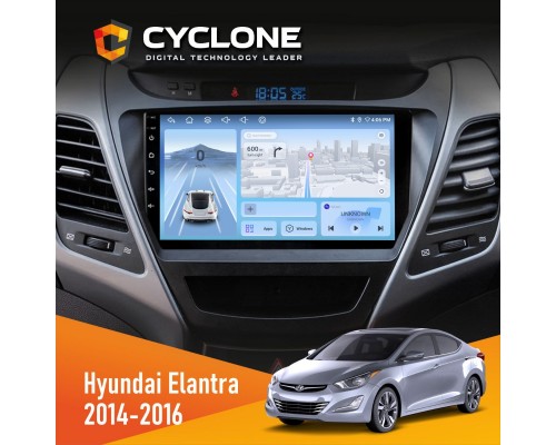 Штатна магнітола Hyundai Elantra 2014-2016 2 Cyclone C9-012 4x64 DSP 4G 