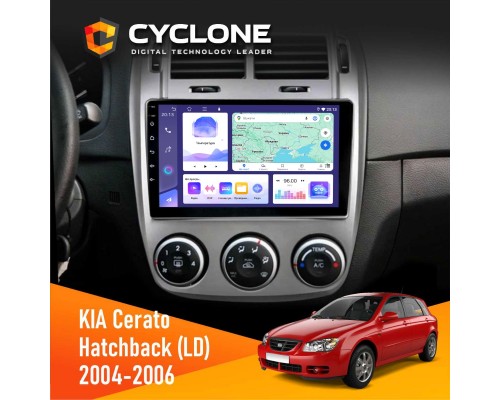 Штатна магнітола KIA Cerato 2004-2006 Cyclone C9-011 4x64, DSP 