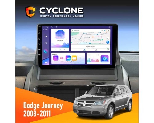 Штатна магнітола Dodge Journey 2008-2011 Cyclone C9-011 4x64, DSP 