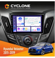 Штатна магнітола Hyundai Veloster 2011-2019 Cyclone C9-011 4x64, DSP