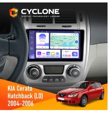 Штатна магнітола KIA Cerato 2004-2006 Climate Cyclone C9-011 4x64, DSP