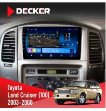 Штатна магнітола Toyota Land Cruiser (100) 2003-2008 Decker D9-008 8x128 DSP 4G