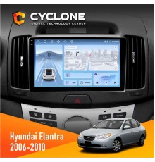 Штатна магнітола Hyundai Elantra 2006-2010 Cyclone C9-012 4x64 DSP 4G