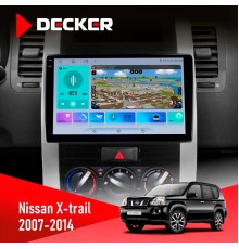 Штатна магнітола Nissan X-Trail 2007-2014 Decker D10-009 4x64, DSP, 4G, 2k