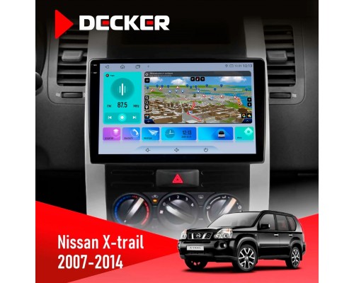 Штатна магнітола Nissan X-Trail 2007-2014 Decker D10-009 4x64, DSP, 4G, 2k 