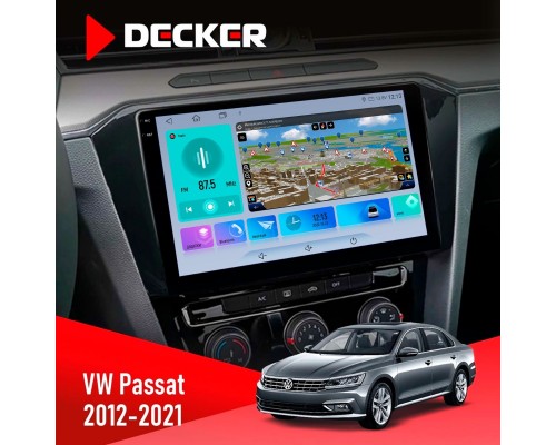 Штатна магнітола Volkswagen Passat 2012-2021 Decker D10-009 4x64, DSP, 4G, 2k 