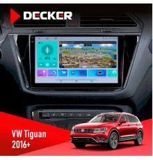 Штатна магнітола Volkswagen Tiguan 2016 Decker D10-009 4x64, DSP, 4G, 2k