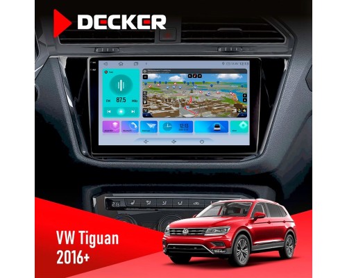 Штатна магнітола Volkswagen Tiguan 2016 Decker D10-009 4x64, DSP, 4G, 2k 