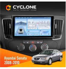 Штатна магнітола Hyundai Sonata 2008-2010 Cyclone C9-012 4x64 DSP 4G