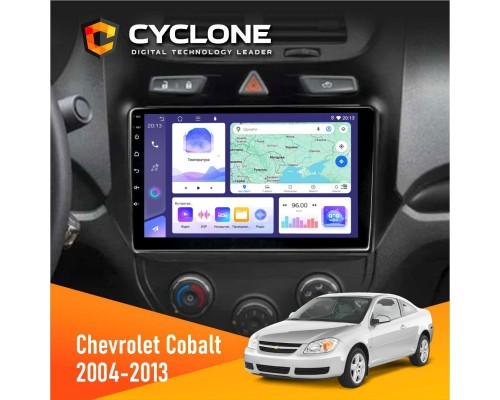 Штатна магнітола Chevrolet Cobalt 2004-2013 Cyclone C9-011 4x64, DSP 