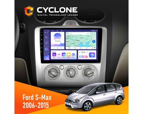 Штатна магнітола Ford S-Max 2006-2015 Cyclone C9-011 4x64, DSP 
