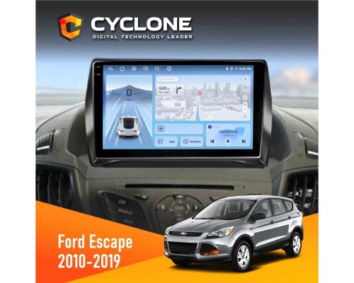 Штатна магнітола Ford Escape 2012-2019 Cyclone C9-012 4x64 DSP 4G 