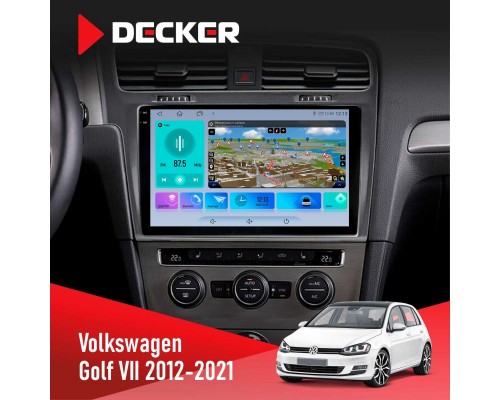 Штатна магнітола Volkswagen Golf 2012-2021 Silver Decker D10-009 4x64, DSP, 4G, 2k 
