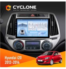 Штатна магнітола Hyundai I20 2012-2014 Cyclone C9-012 4x64 DSP 4G