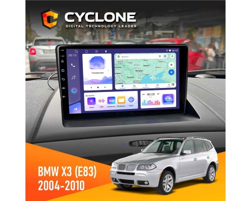 Штатна магнітола BMW X3 (E83) 2004-2010 Cyclone C9-011 4x64, DSP 