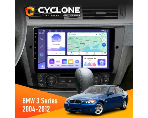 Штатна магнітола BMW 3 Series (E90, E91, E92, E93) 2004-2012 Cyclone C9-011 4x64, DSP 
