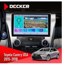 Штатна магнітола Toyota Camry 2015-2018 USA Decker D10-009 4x64, DSP, 4G, 2k