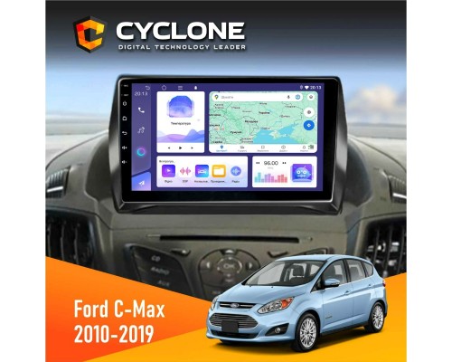 Штатна магнітола Ford C-Max 2010-2019 Cyclone C9-011 4x64, DSP 