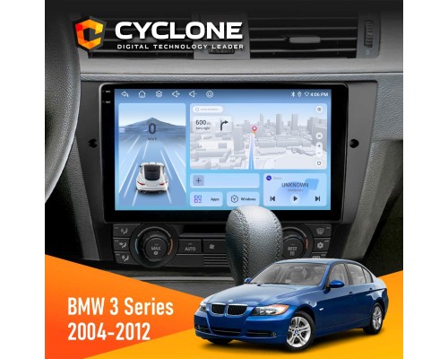 Штатна магнітола BMW 3 Series (E90, E91, E92, E93) 2004-2012 Cyclone C9-012 4x64 DSP 4G 