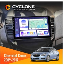 Штатна магнітола Chevrolet Cruze 2009-2018 Cyclone C9-011 4x64, DSP