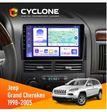 Штатна магнітола Jeep Grand Cheroke 1998-2005 Cyclone C9-011 4x64, DSP