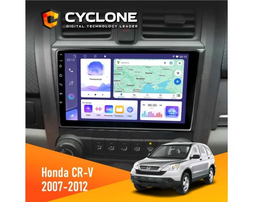 Штатна магнітола Honda CR-V 2007-2012 Cyclone C9-011 4x64, DSP 