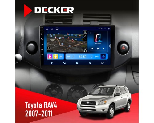 Штатна магнітола Toyota RAV4 2007-2011 Decker D9-008 8x128 DSP 4G 