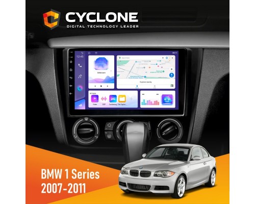 Штатна магнітола BMW 1 Series 2007-2011 Cyclone C9-011 4x64, DSP 