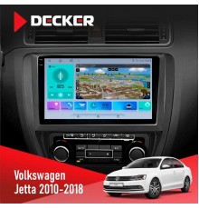 Штатна магнітола Volkswagen Jetta 2010-2018 Decker D10-009 4x64, DSP, 4G, 2k