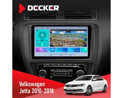 Штатна магнітола Volkswagen Jetta 2010-2018 Decker D10-009 4x64, DSP, 4G, 2k 