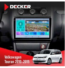 Штатна магнітола Volkswagen Touran 2010-2015 Climate Decker D10-009 4x64, DSP, 4G, 2k
