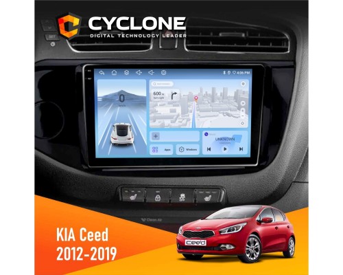 Штатна магнітола KIA Ceed 2012-2019 Cyclone C9-012 4x64 DSP 4G 