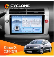 Штатна магнітола Citroen C4 2004-2010 Cyclone C9-012 4x64 DSP 4G