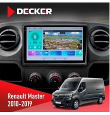 Штатна магнітола Renault Master 2010-2019 Decker D10-009 4x64, DSP, 4G, 2k