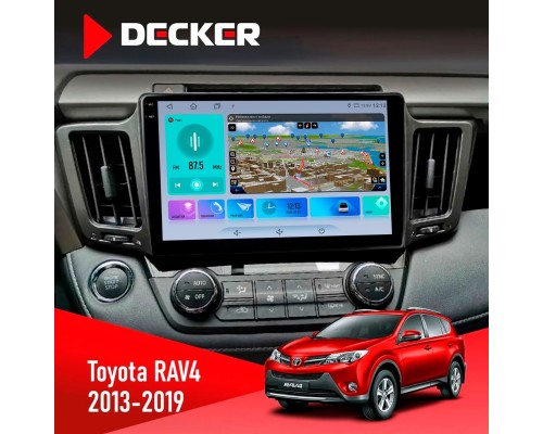 Штатна магнітола Toyota RAV4 2013-2019 Decker D10-009 4x64, DSP, 4G, 2k 
