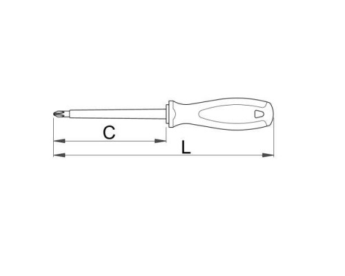 Викрутка хрестова UNIOR PZ (623VDETBI)
